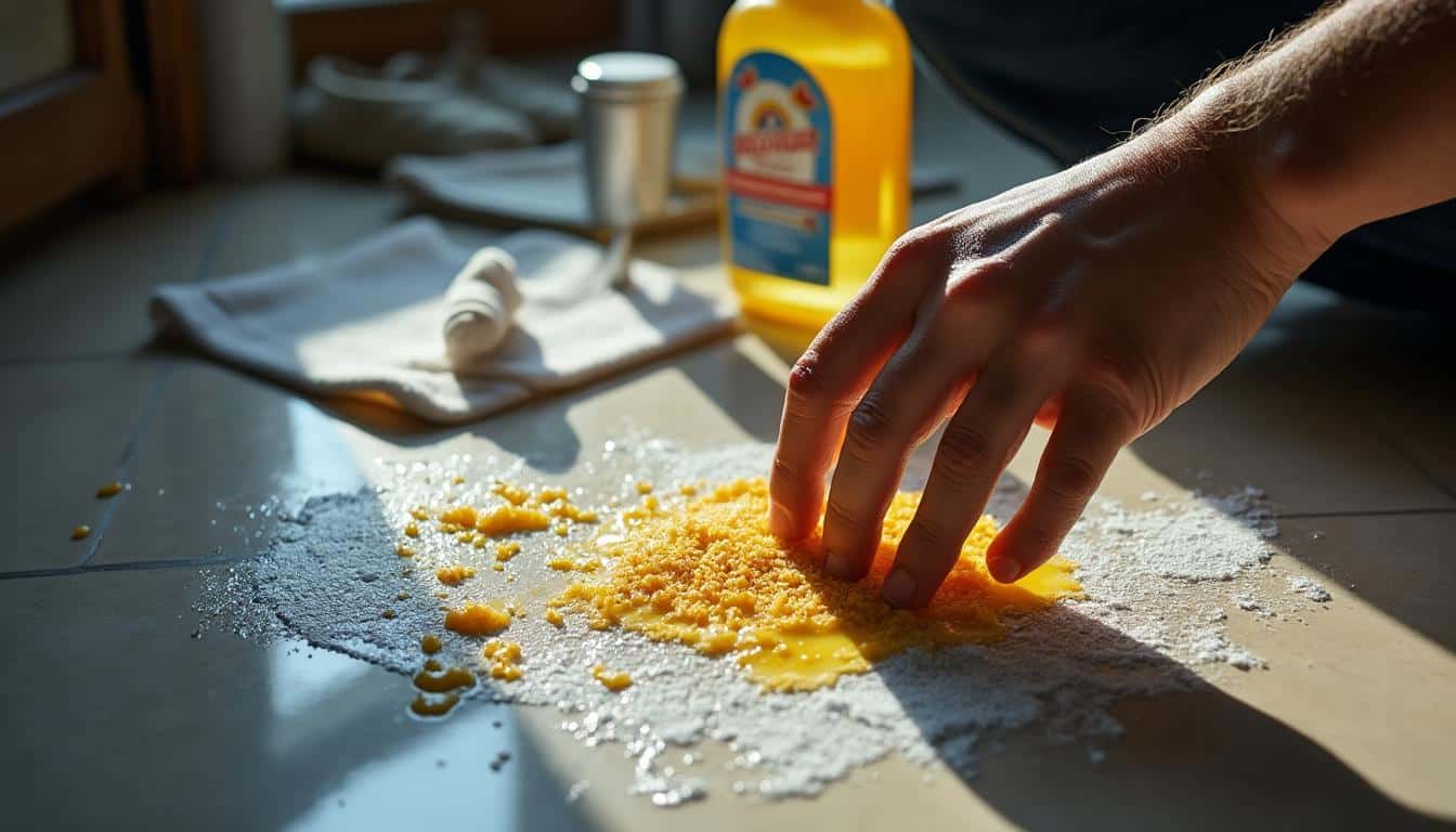 Nos conseils pour le nettoyage des sols en cas de taches de graisse alimentaires