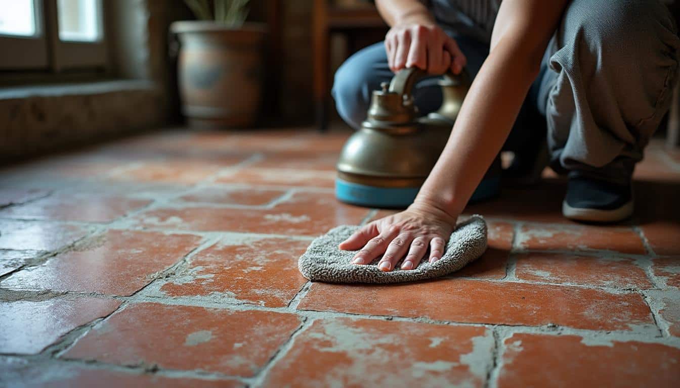 Méthodes efficaces de nettoyage des tomettes anciennes à la maison