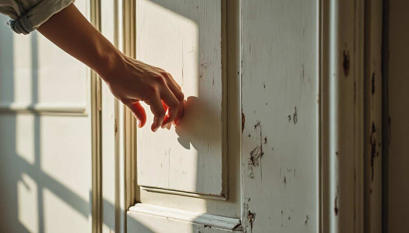 Gérer une porte grinçante au salon lors du passage fréquent