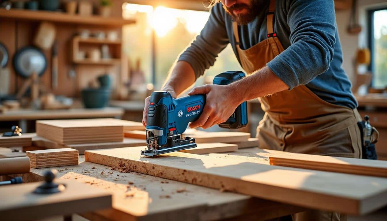 Illustration: Découvrez la scie sauteuse Bosch 18V : un outil sans fil puissant et ergonomique