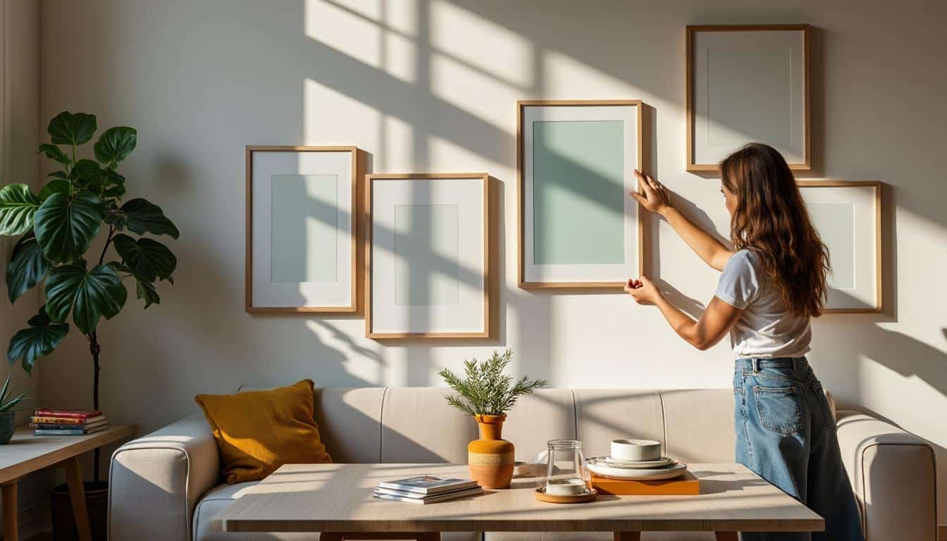 Bien disposer vos cadres muraux pour créer une galerie murale tendance