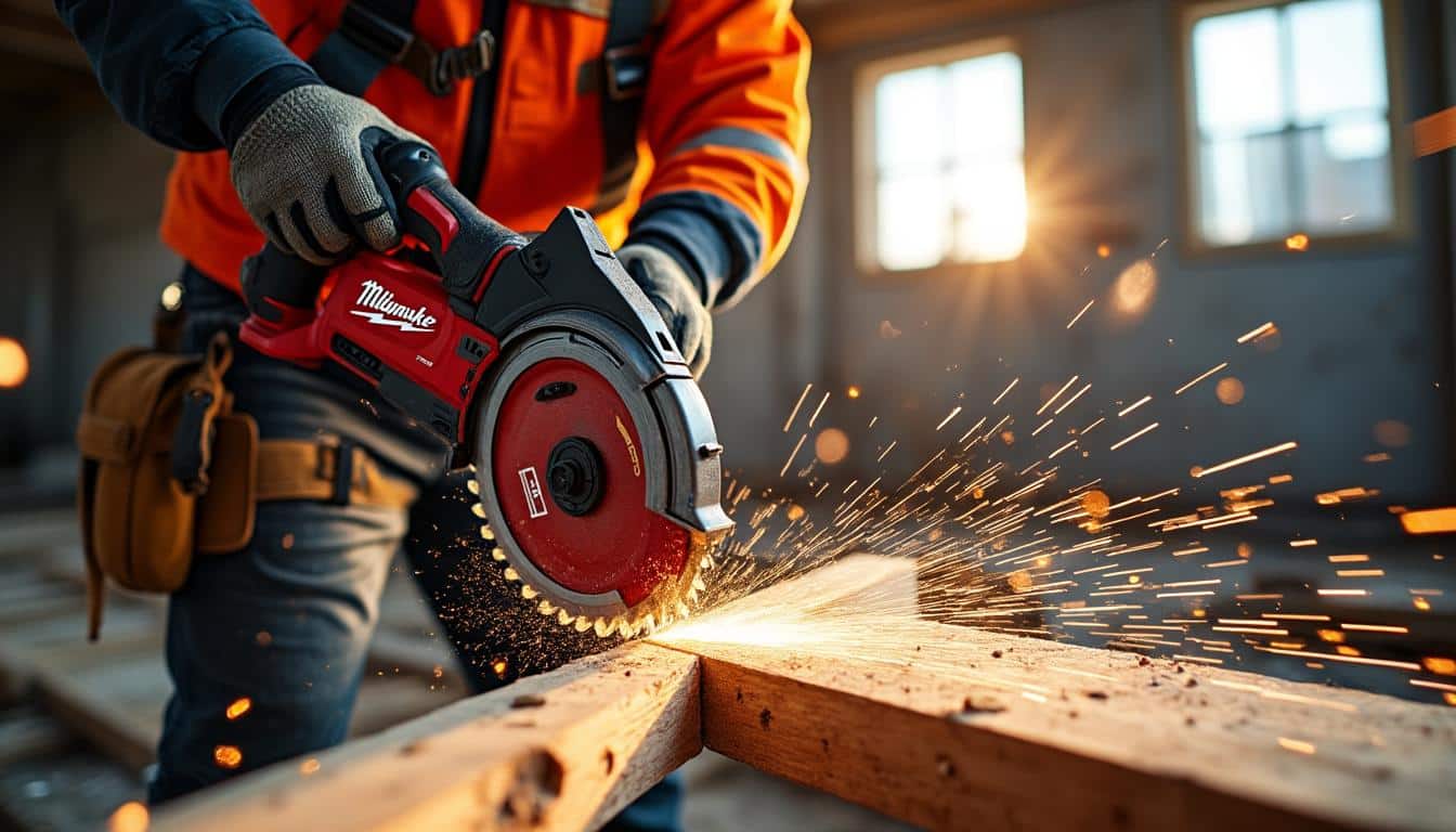 Illustration: Comment la puissance et la technologie de la Milwaukee scie sabre améliorent la vitesse de coupe ?