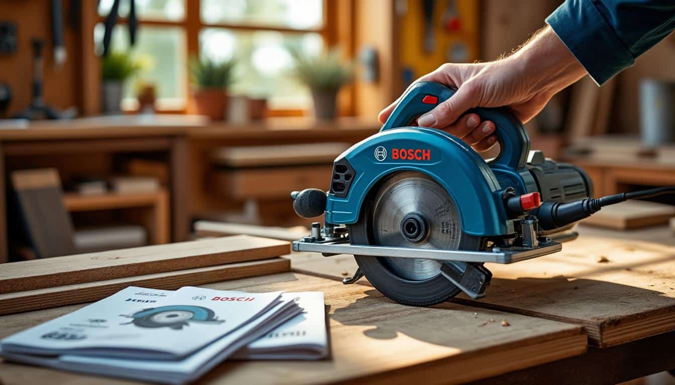 Illustration: Comprendre les spécificités de la scie circulaire Bosch PKS 55 pour bien débuter