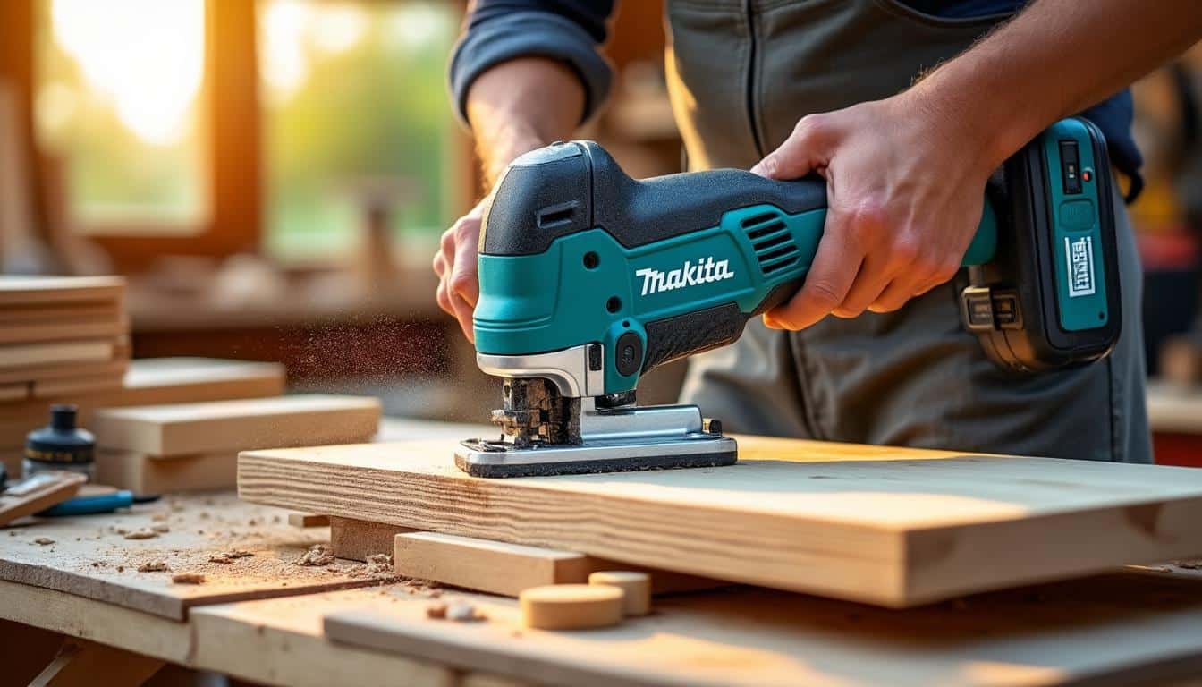 Illustration: Pourquoi opter pour une scie sauteuse sans fil Makita dans vos travaux de coupe ?