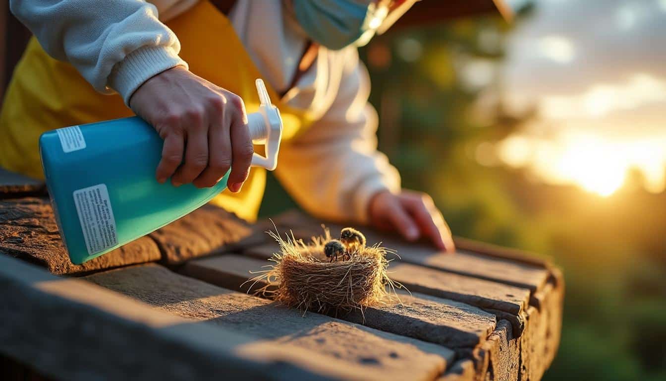 Illustration: Comprendre ce qu’est un produit pour éliminer les guêpes sur la toiture