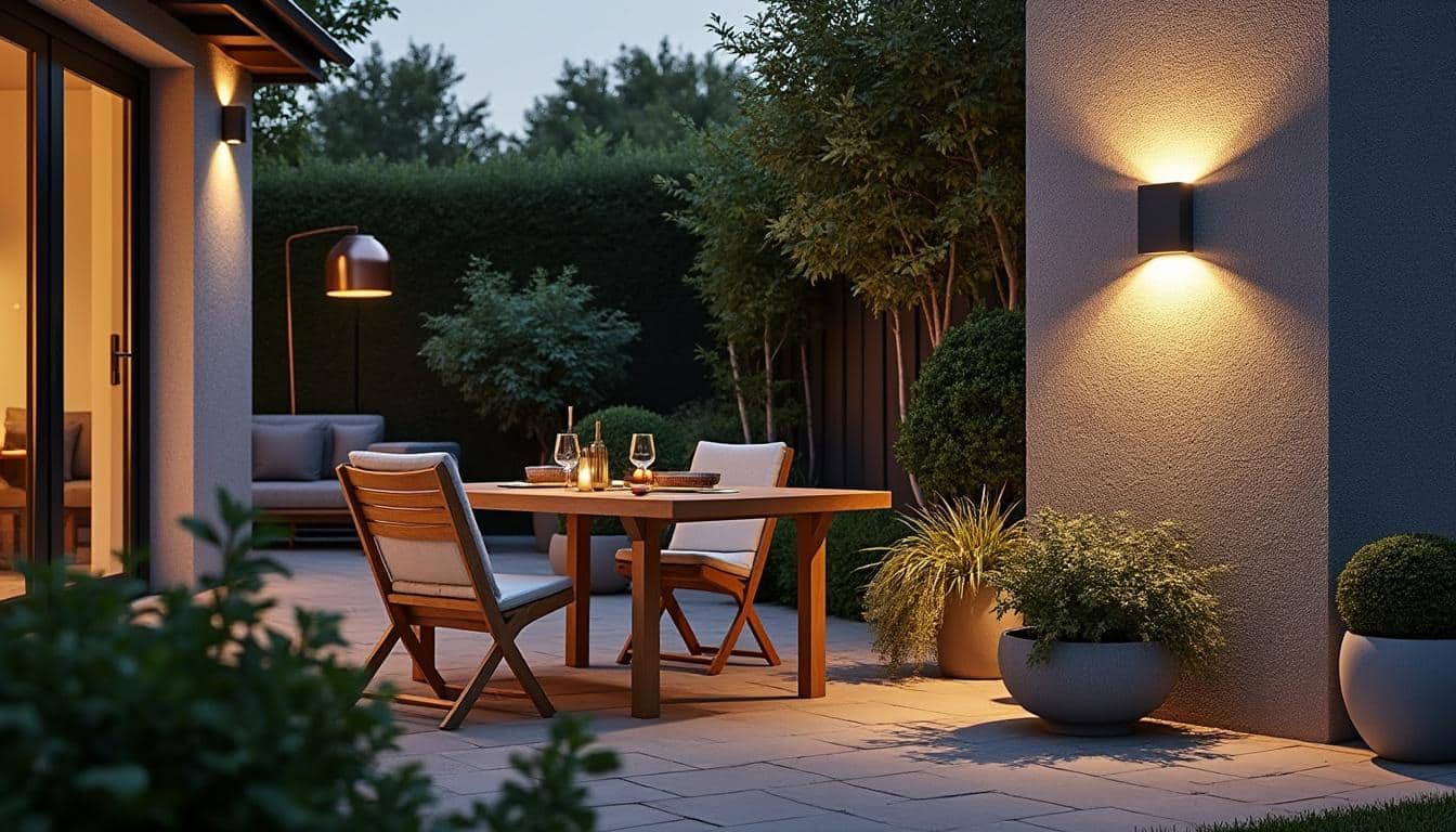 Illustration: Comprendre l’utilité d’une applique murale pour éclairer la terrasse en extérieur