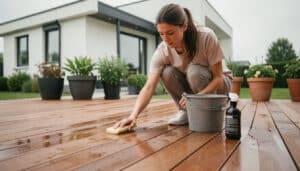 Comment nettoyer une terrasse en bois sans l’abîmer