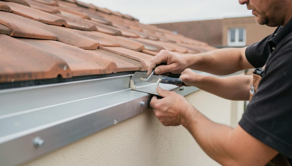 Comment poser un solin contre un mur sans fuite
